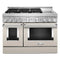 48'' Smart Commercial-Style Gas Range with Griddle