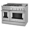 48'' Smart Commercial-Style Gas Range with Griddle