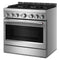 Kitchenaid® 36-inch 6 Burner Commercial-style Gas Range With No Preheat Air Fry Mode