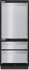 36" MasterCool Left Hinged Higher Beltline Bottom Mount Fridge/Freezer