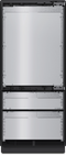 36" MasterCool Right Hinged Higher Beltline Bottom Mount Fridge/Freezer