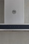 36 Wallmount Hood, Glass Front, 1 motor 600 CFM