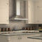 30 In. Convertible Vent Wall Mount Range Hood In Stainless Steel With Crown Molding