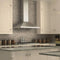 36 In. Convertible Vent Wall Mount Range Hood In Stainless Steel With Crown Molding
