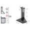 36 In. Crownsound™ Ducted Vent Wall Mount Range Hood In Stainless Steel With Built-in Bluetooth Speakers