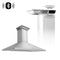 48 In. Crownsound™ Ducted Vent Wall Mount Range Hood In Stainless Steel With Built-in Bluetooth Speakers