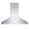 42 In. Convertible Vent Wall Mount Range Hood In Stainless Steel