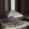 30 In. Convertible Vent Wall Mount Range Hood In Stainless Steel With Crown Molding