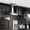 36 In. Convertible Vent Wall Mount Range Hood In Stainless Steel With Crown Molding