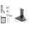 36 In. Convertible Vent Wall Mount Range Hood In Stainless Steel With Crown Molding
