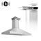 48 In. Crownsound™ Ducted Vent Wall Mount Range Hood In Stainless Steel With Built-in Bluetooth Speakers
