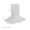 36 in. Convertible Island Mount Range Hood