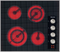 24-inch electric cooktop, operated with its own controls
