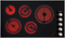 36-inch electric cooktop, operated with its own controls