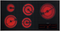 42-inch electric cooktop, operated with its own controls