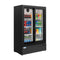 35 in. 10 Cu. Ft. Low Height - Aisle End Retail Display Merchandiser Refrigerator in Black