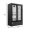 35 in. 10 Cu. Ft. Low Height - Aisle End Retail Display Merchandiser Refrigerator in Black