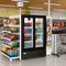 35 in. 10 Cu. Ft. Low Height - Aisle End Retail Display Merchandiser Refrigerator in Black