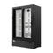 35 in. 10 Cu. Ft. Low Height - Aisle End Retail Display Merchandiser Refrigerator in Black