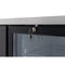 72 in. Commercial Three Glass Door Back Bar Cooler Refrigerator with Side Condenser and Compressor, LED Lighting, 18 Cu. Ft Capacity in Black