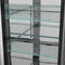 72 in. Commercial Three Glass Door Back Bar Cooler Refrigerator with Side Condenser and Compressor, LED Lighting, 18 Cu. Ft Capacity in Stainless-Steel