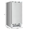 Reserve 15 in. Residential Panel Ready Ice Maker 57 lbs/24hr in Stainless-Steel