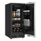 15 in. Built-In Panel Ready Undercounter Beverage Refrigerator, Compact with Digital Temperature Control, Glass Shelves, Security Lock