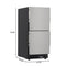 15 in. Panel Ready Built-in Double Refrigerator, Frost-Free Undercounter Fridge with Digital Temperature Control and Stainless-Steel Drawers