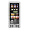 15 in. Small Stainless Steel, Glass-Door Built-In Refrigerator and Beverage Cooler, 3 cu. ft
