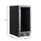 15 in. Small Stainless Steel, Glass-Door Built-In Refrigerator and Beverage Cooler, 3 cu. ft