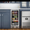 15 in. Small Stainless Steel, Glass-Door Built-In Refrigerator and Beverage Cooler, 3 cu. ft