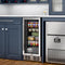 15 in. Small Stainless Steel, Glass-Door Built-In Refrigerator and Beverage Cooler, 3 cu. ft