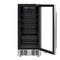 15 in. Small Stainless Steel, Glass-Door Built-In Refrigerator and Beverage Cooler, 3 cu. ft