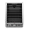 23.4 in. Stainless Steel, Glass-Door Built-In Refrigerator and Beverage Cooler, 5 Cu. ft