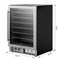 23.4 in. Stainless Steel, Glass-Door Built-In Refrigerator and Beverage Cooler, 5 Cu. ft.