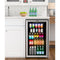 18 in. 3.2 Cu. Ft. Beverage Refrigerator Merchandiser with Stainless Steel Trim and Touch Panel