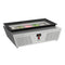 39 in. 5-Pan Countertop Ice Cream Display Freezer with Glass Top in Stainless-Steel
