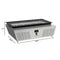 39 in. 5-Pan Countertop Ice Cream Display Freezer with Glass Top in Stainless-Steel