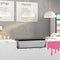 39 in. 5-Pan Countertop Ice Cream Display Freezer with Glass Top in Stainless-Steel