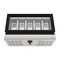 39 in. 5-Pan Countertop Ice Cream Display Freezer with Glass Top in Stainless-Steel