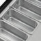39 in. 5-Pan Countertop Ice Cream Display Freezer with Glass Top in Stainless-Steel