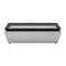 39 in. 5-Pan Countertop Ice Cream Display Freezer with Glass Top in Stainless-Steel