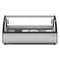 46 in. Countertop Gelato Display Case with 6 Pans and Built-in Glass Sneeze Guard in Stainless-Steel
