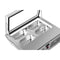 31 in. Countertop Ice Cream Display case with 4 Pans and Glass Sneeze Guard in Stainless-Steel