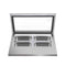 31 in. Countertop Ice Cream Display case with 4 Pans and Glass Sneeze Guard in Stainless-Steel