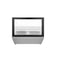 31 in. Countertop Ice Cream Display case with 4 Pans and Glass Sneeze Guard in Stainless-Steel