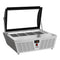 32 in. 4-Pan Countertop Ice Cream Display Freezer with Curved Glass Top in Stainless-Steel