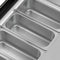32 in. 4-Pan Countertop Ice Cream Display Freezer with Curved Glass Top in Stainless-Steel