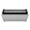 32 in. 4-Pan Countertop Ice Cream Display Freezer with Curved Glass Top in Stainless-Steel