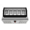 39 in. 5-Pan Countertop Ice Cream Display Freezer with Curved Glass Top in Stainless-Steel